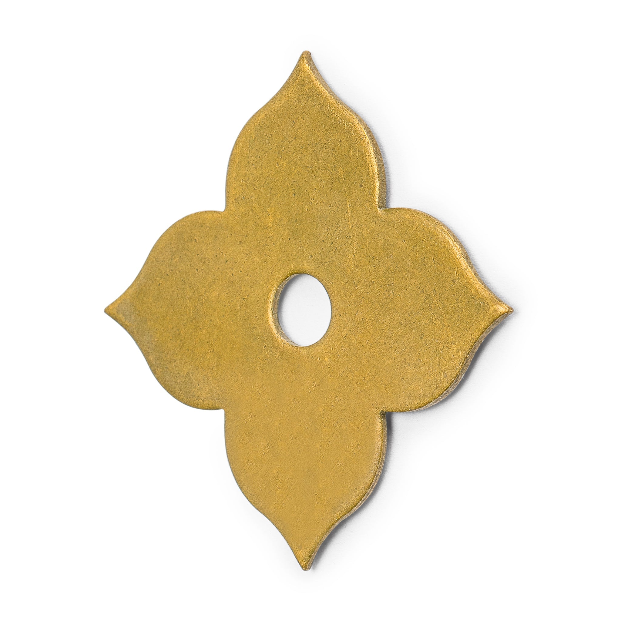 Brass Clover Washers 1.7" - Set of 10-Chinese Brass Hardware