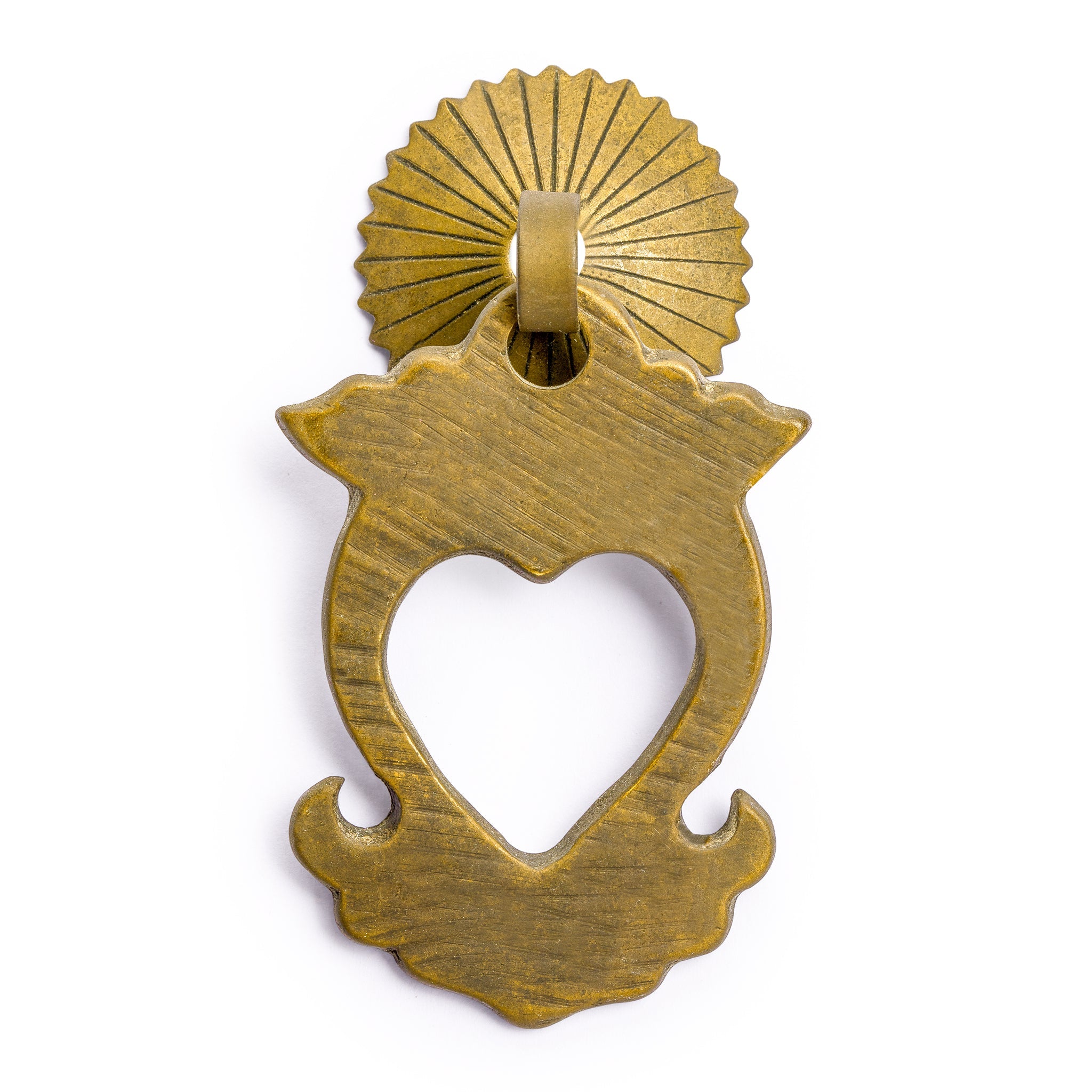 Heart Pulls 2.4" - Set of 2-Chinese Brass Hardware